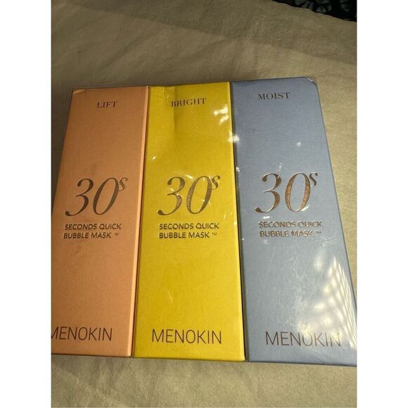 MENOKIN Korean FaceMask 3 sets:[LIFT] + [BRIGHT]+ [MOIST]3.21 fl.oz
